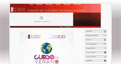 Desktop Screenshot of cei.colmex.mx
