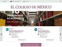 Tablet Screenshot of colmex.mx