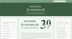 Desktop Screenshot of estudioseconomicos.colmex.mx