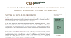 Desktop Screenshot of ceh.colmex.mx