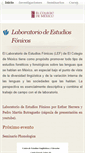 Mobile Screenshot of lef.colmex.mx