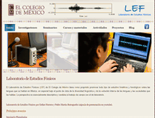 Tablet Screenshot of lef.colmex.mx